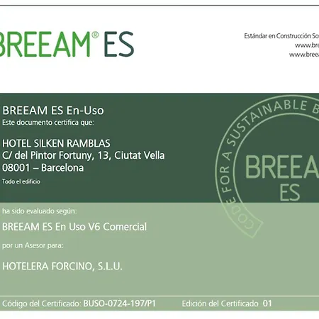 Hotel Silken Ramblas 4*